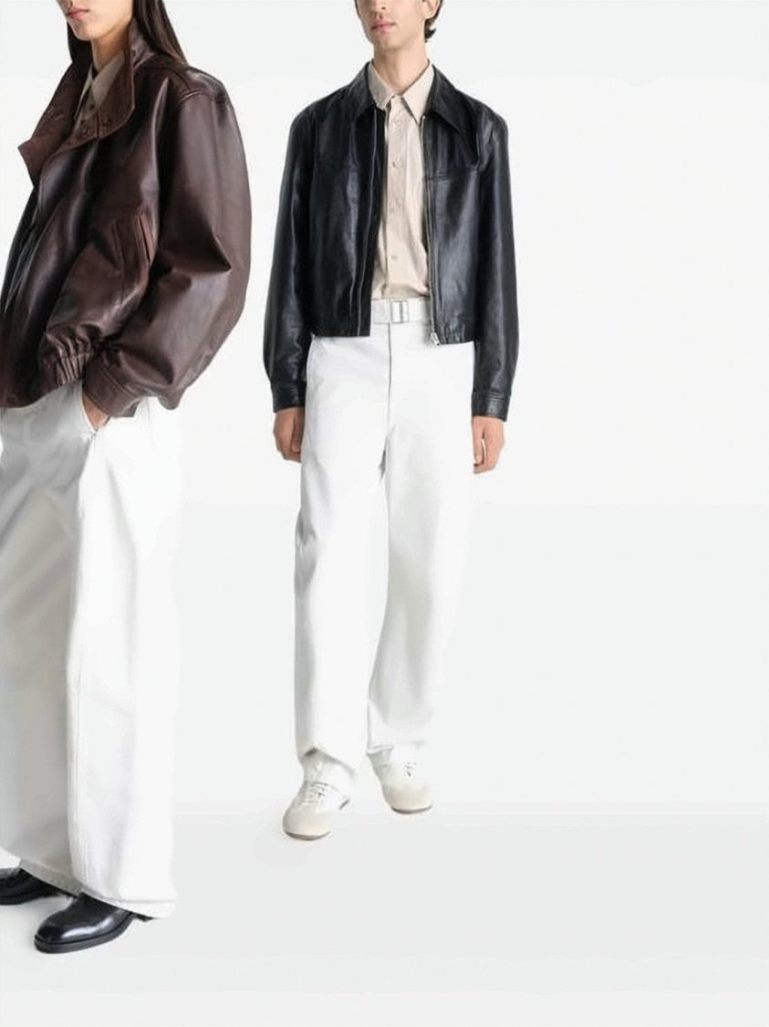 Lemaire Wide-Leg Pants With Twisted Belt Detail