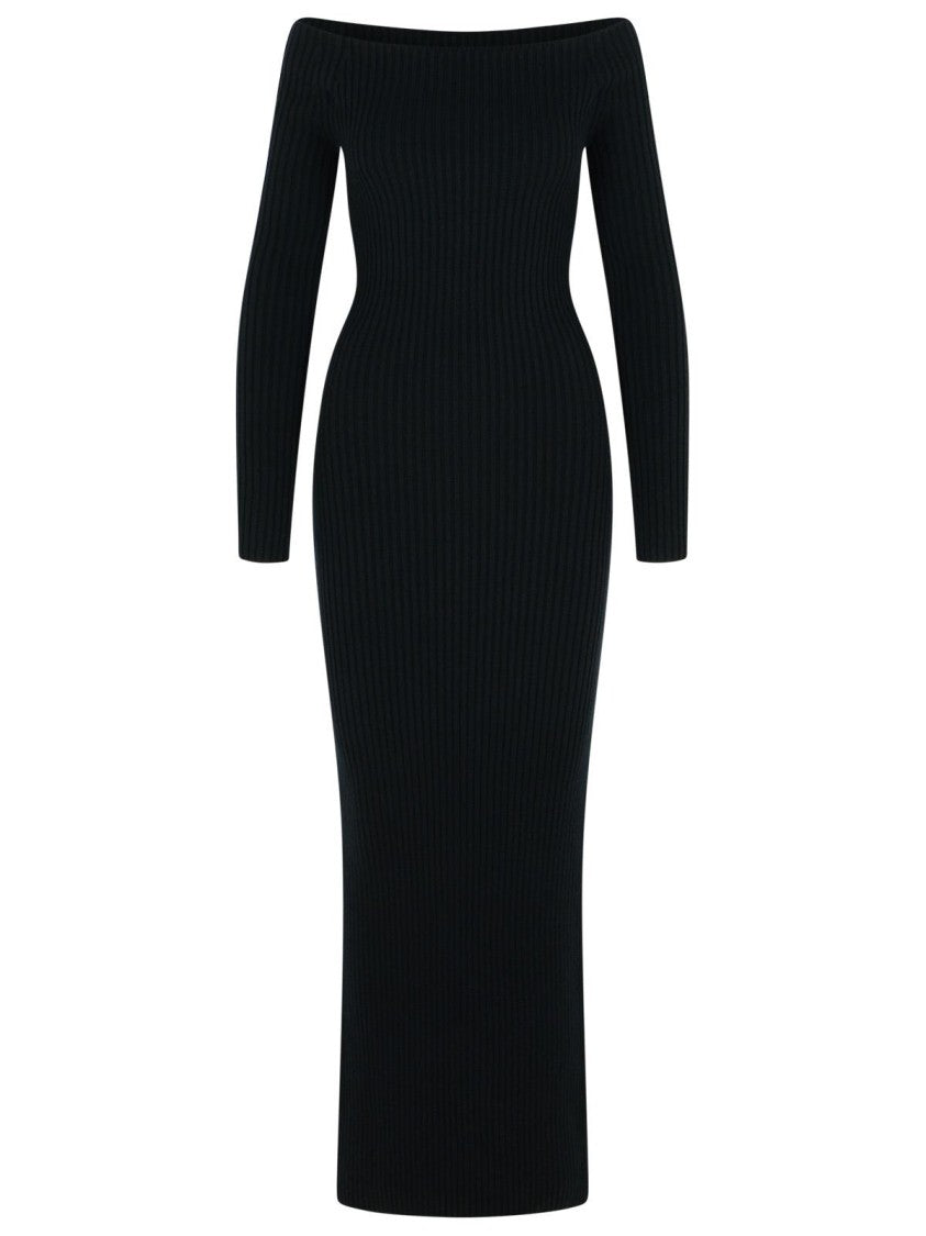 Max Mara Black Wool/Cachemire 'Arnes 1234' Sheath Dress