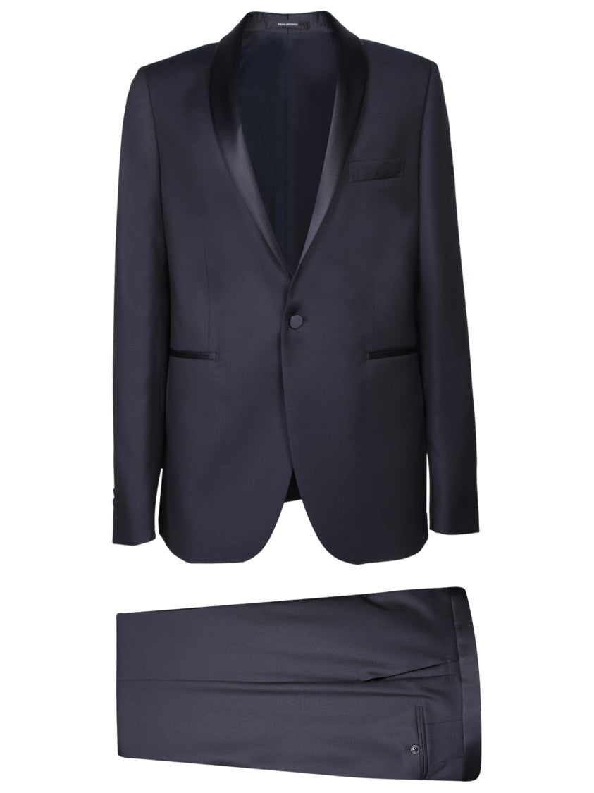 Tagliatore Blue Wool Blend Suit