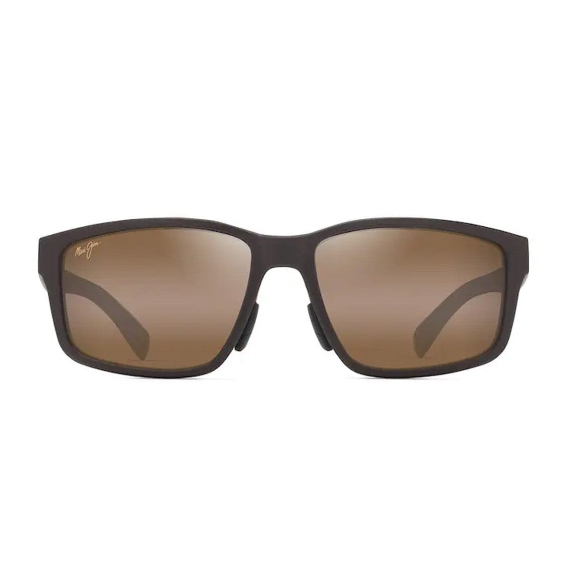 Maui Jim Matte Brown Walewaha Af Acetate Rectangular Sunglasses