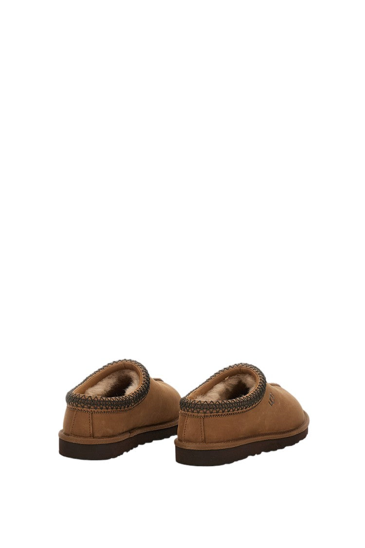 Ugg Water-Resistant Nubuck Slip-On Shoes With Sheepskin Lining