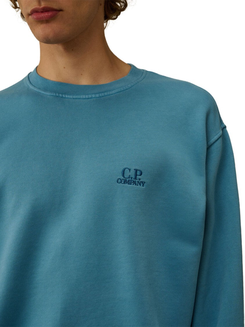 C.P. Company Brushed Emerized Diagonal Fleece Crewneck Sweater