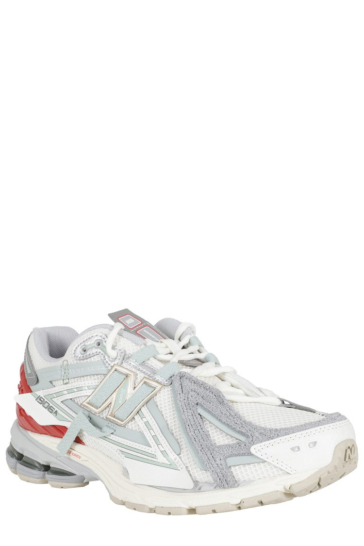 New Balance Gray Red Lifestyle U19065 Mesh Leather Polyester Sneakers