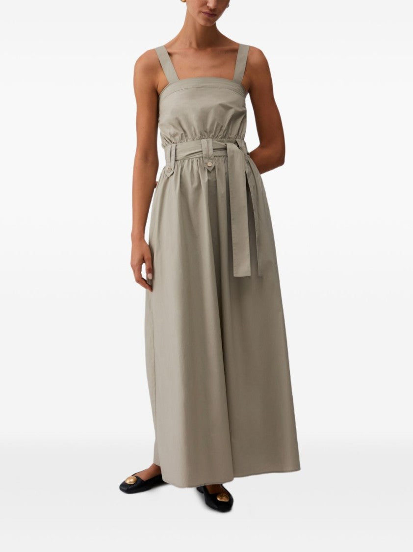 Liu Jo Light Brown Poplin Belted Day Dress