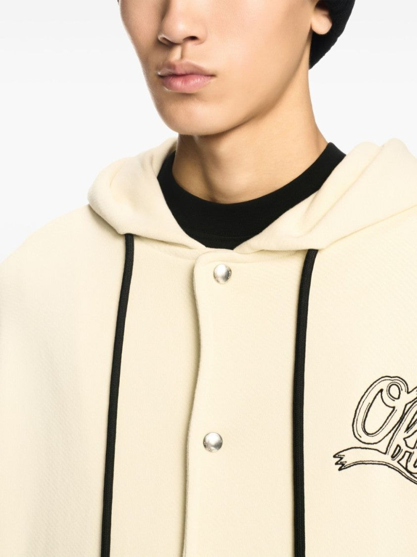 Off-White `Off Fleece` Varsity Hoodie