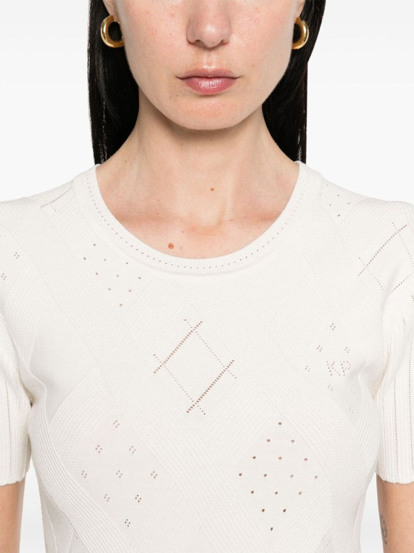 Kenzo Fitted White Top