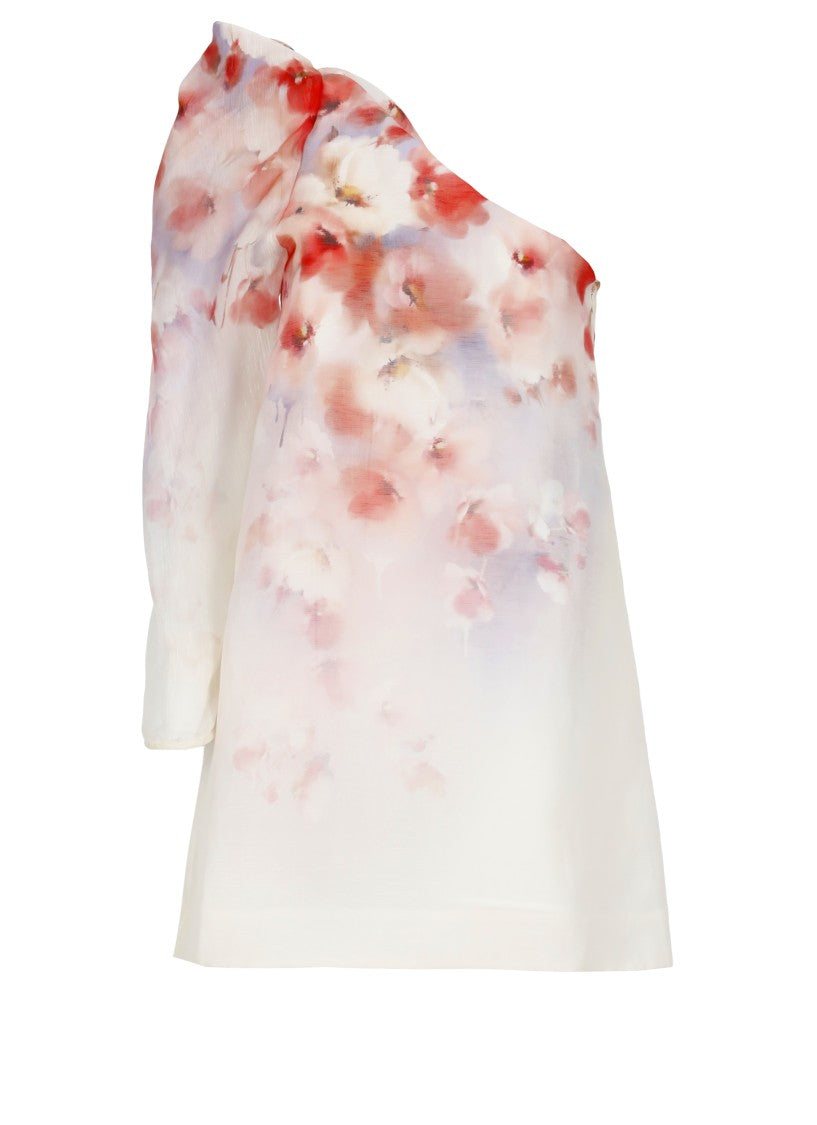 Zimmermann Pink Crush Asymmetrical Dress