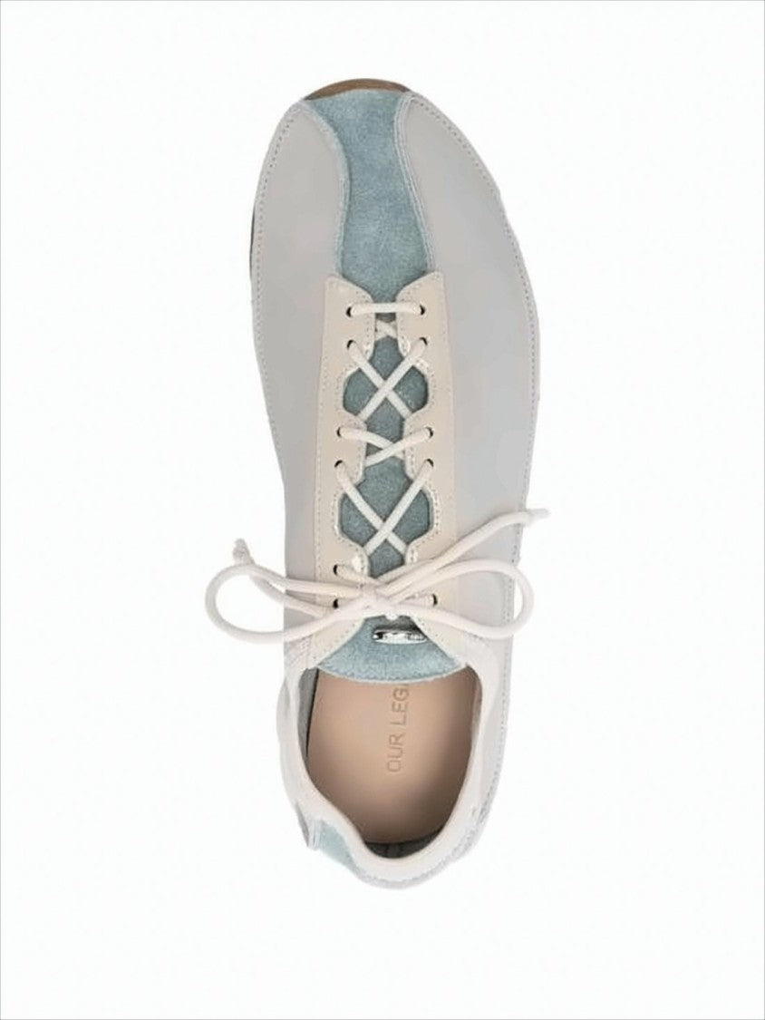 Our Legacy Low-Profile Leather And Suede Sneakers