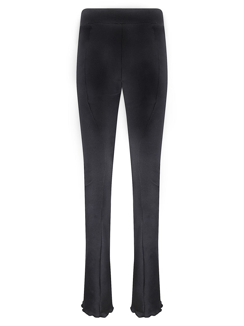 Evropa X Boysloft Ribbed High-Waist Leggings With Flared Hem