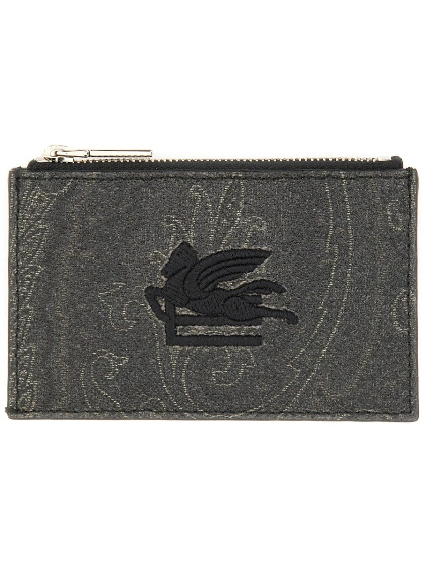 Etro Card Holder "Arnica" With Pegasus