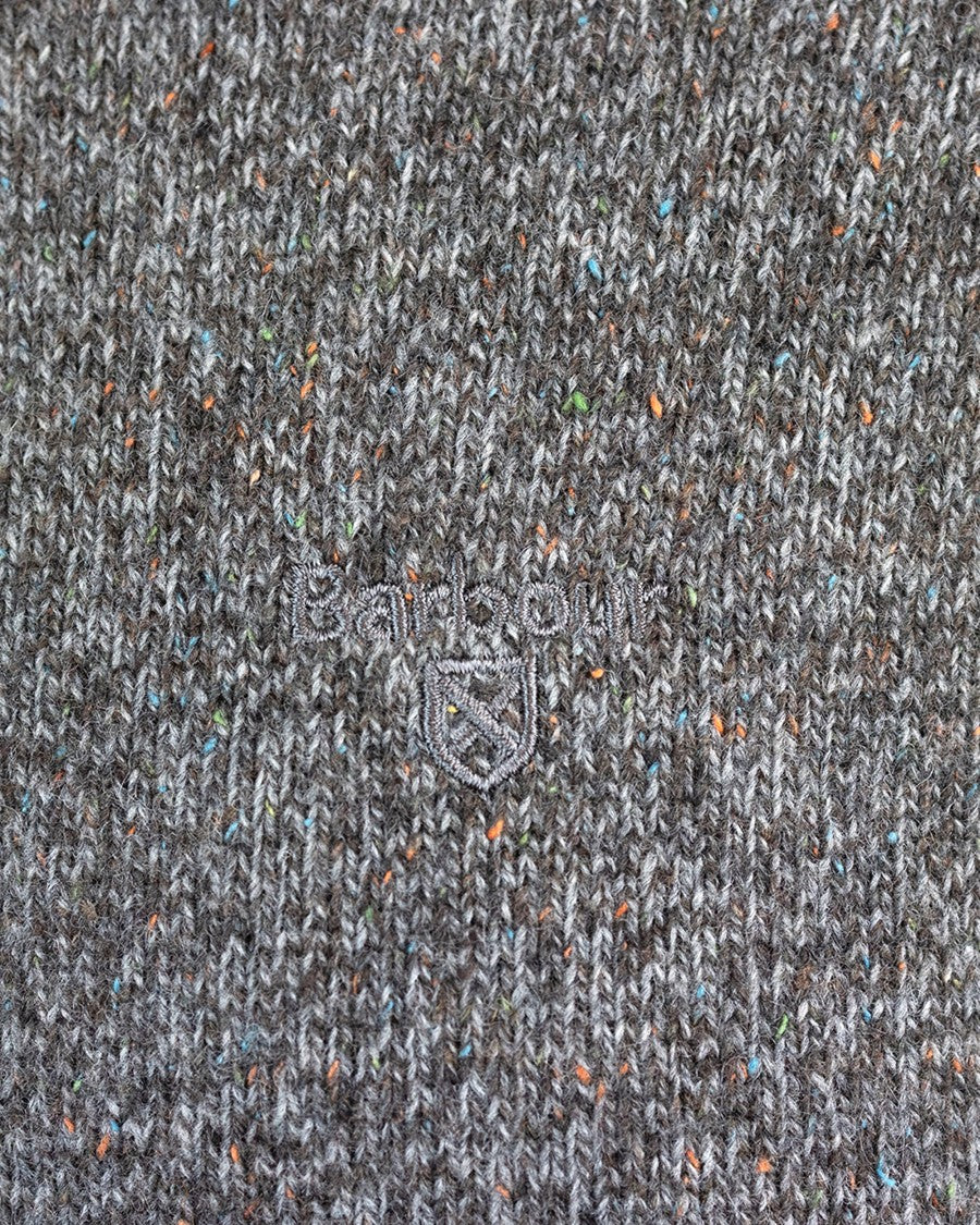 Barbour Grey Essential Tisbury Crew Neck Sweater