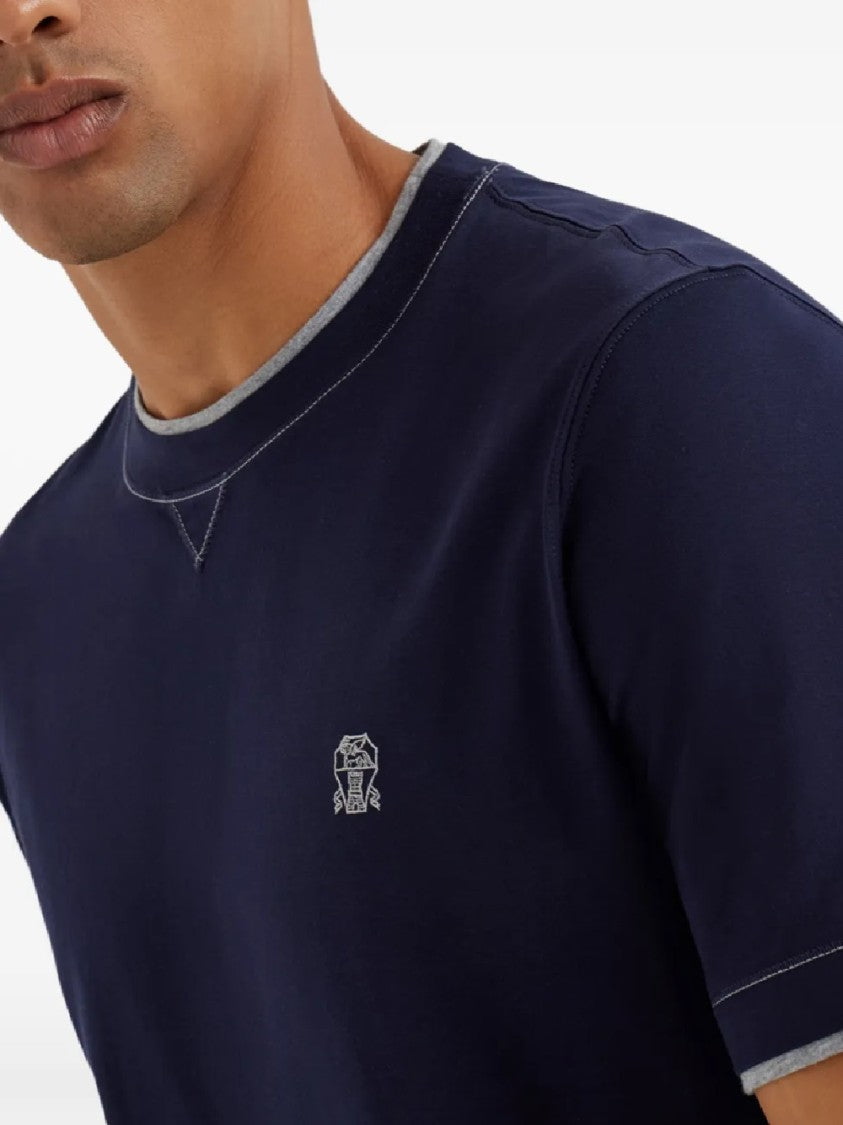Brunello Cucinelli Classic Fit Crew Neck T-Shirt