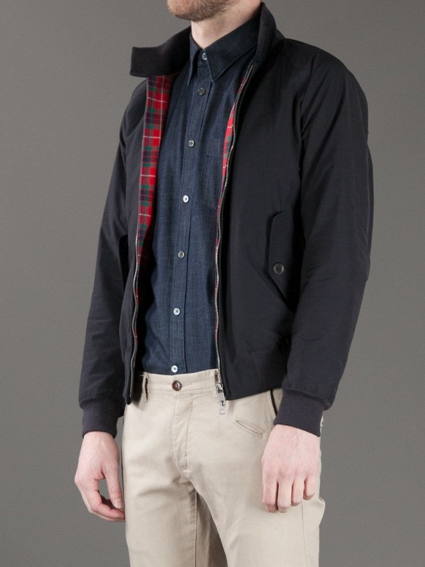 Baracuta G9 Classic Black Tartan Bomber Jacket