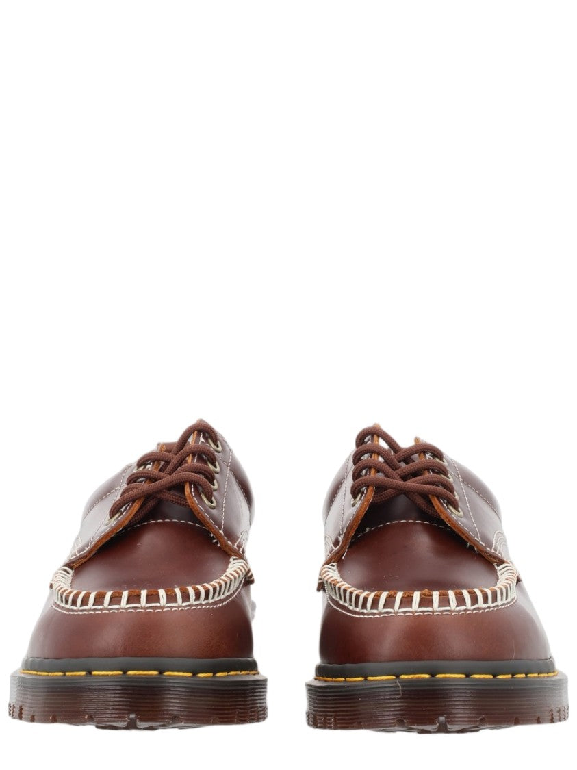 Dr. Martens Brown Moccasin Rugged Sole Lace-Up Loafers