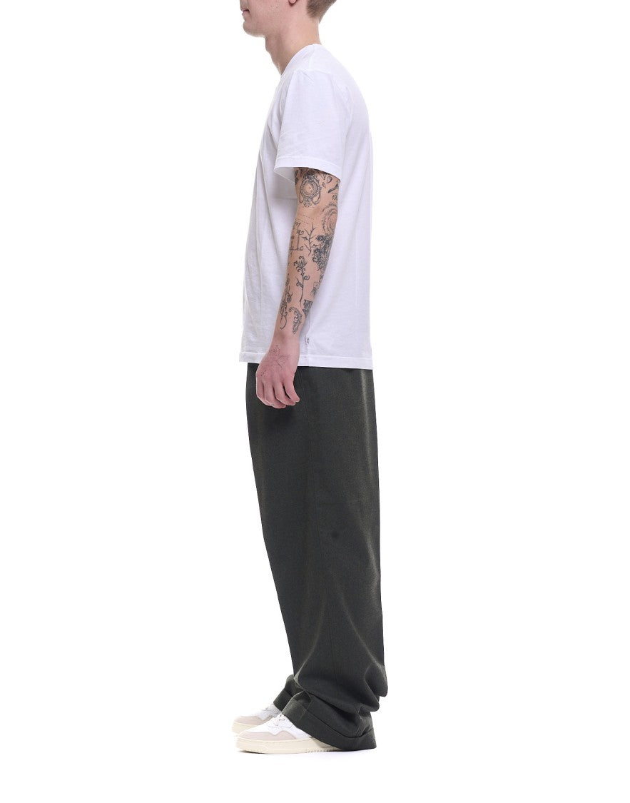 Cellar Door Rowan Green Viscose Blend Trousers