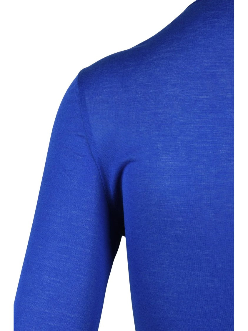 Ferragamo Blue Cotton T-Shirt