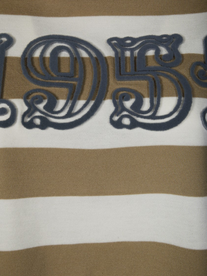 Max Mara Cropped Knit Top With Bold Applique Detail