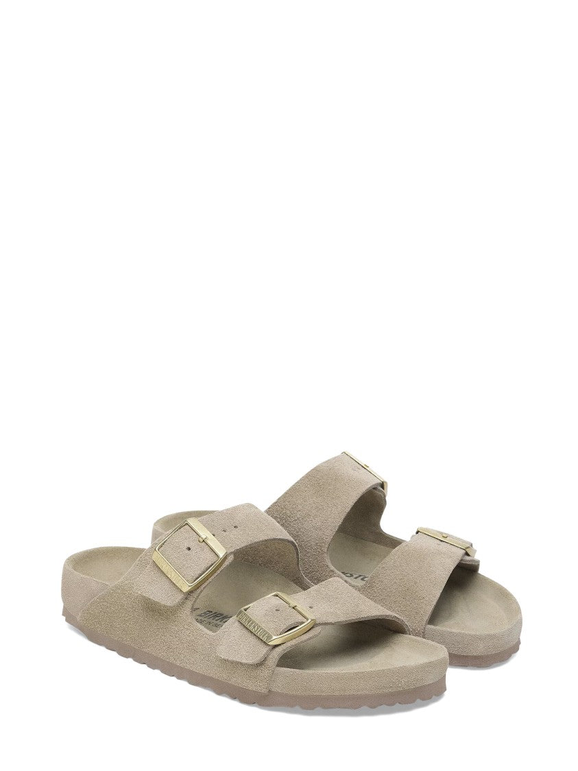 Birkenstock Two-Strap Suede Sandals With Adjustable Buckles