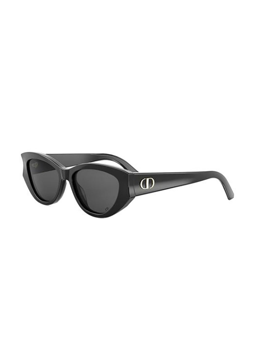 Dior Bold Cat-Eye Sunglasses With Glossy Black Finish