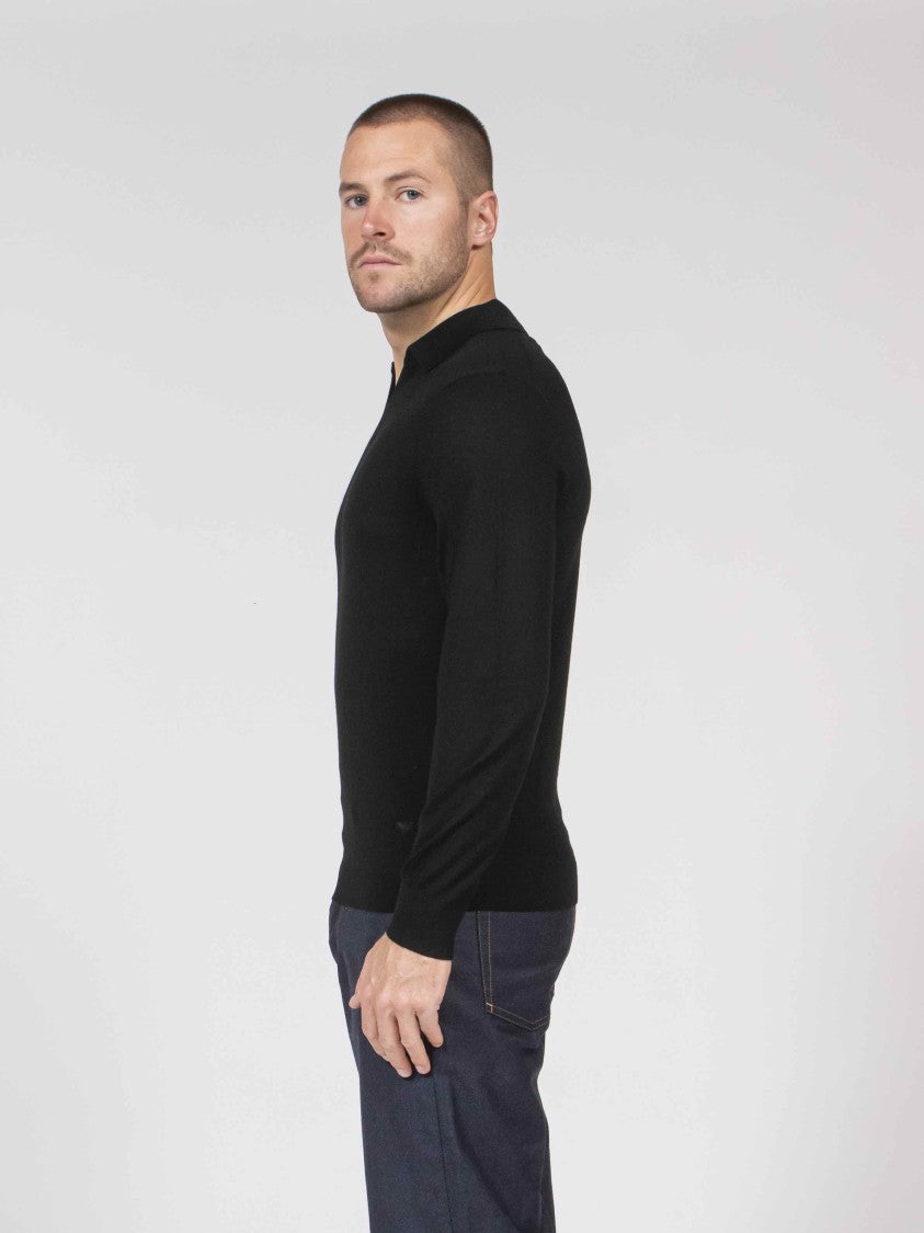 Emporio Armani Subtle V-Neck Fitted Long-Sleeve Pullover