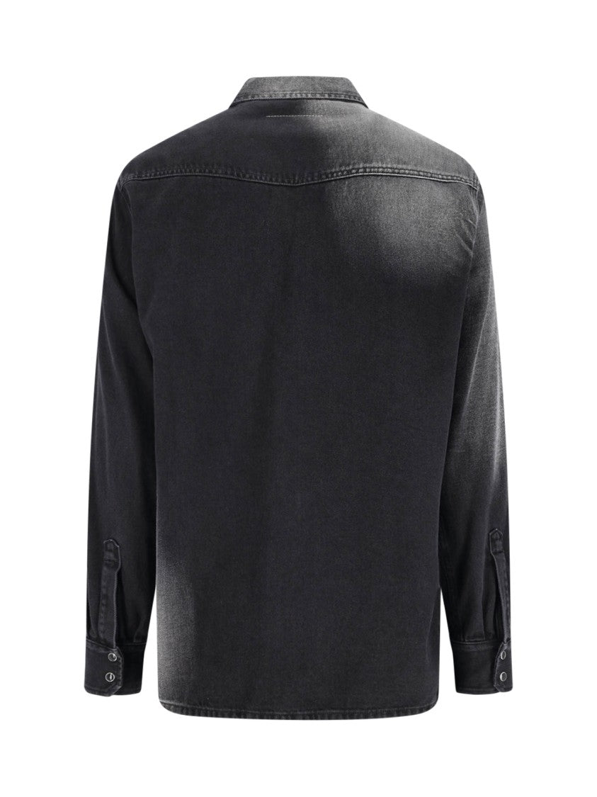 Mm6 By Maison Margiela "Western" Denim Shirt – Black