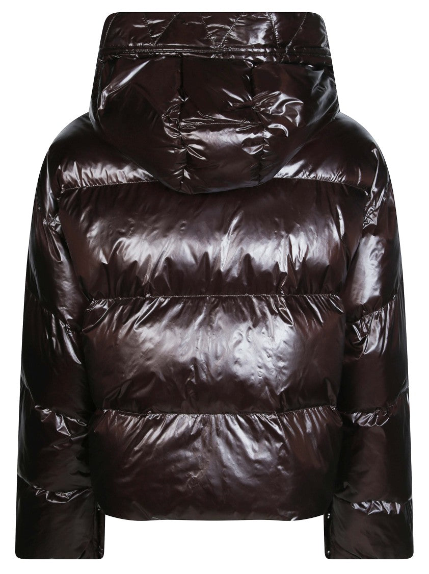 Pinko Impasto Padded Canvas High Collar Jacket