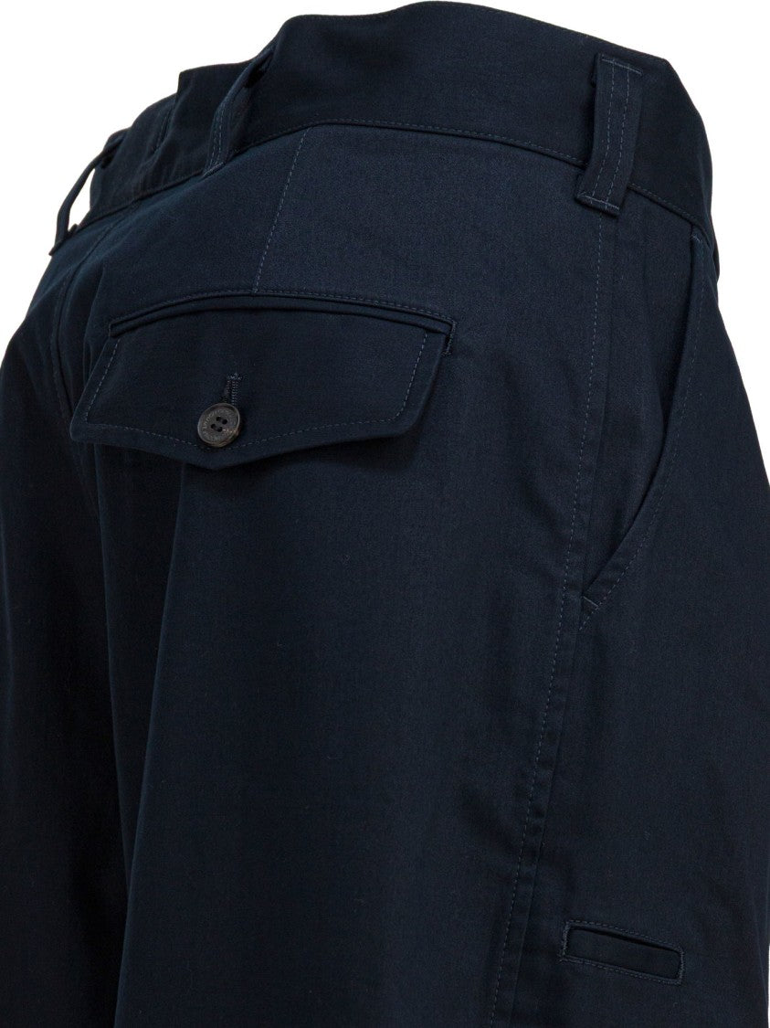 Comme Des Garçons High-Waisted Black Balloon Pants With Voluminous Silhouette