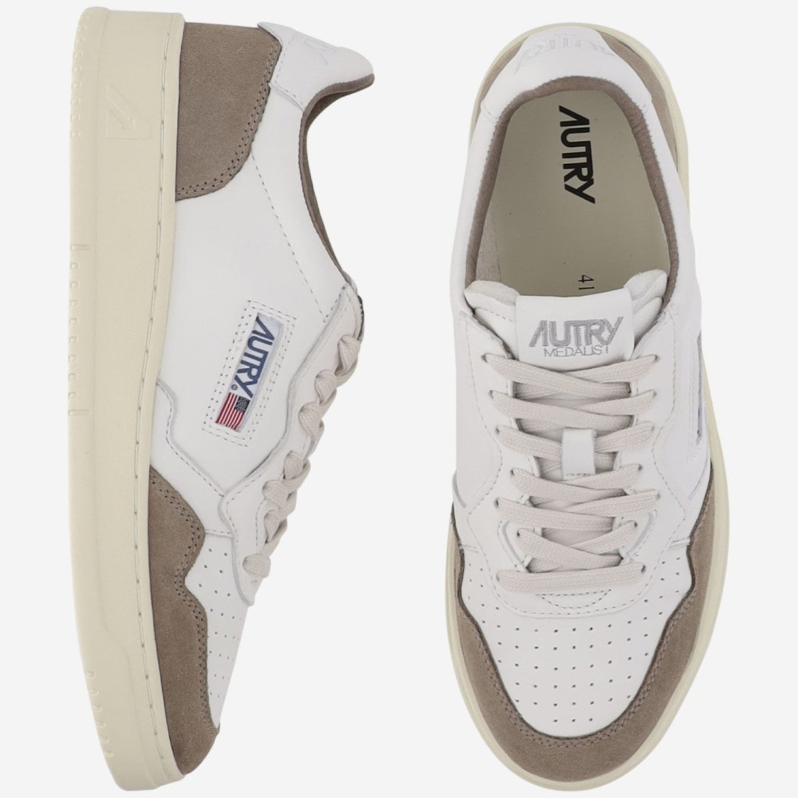 Autry Low Medalist Leather Sneakers