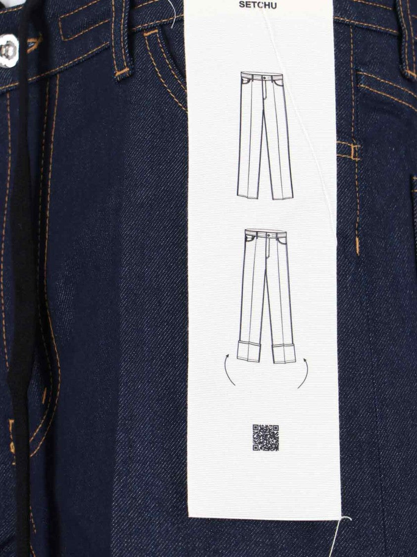 Setchu Classic Straight-Leg Jeans With Finish