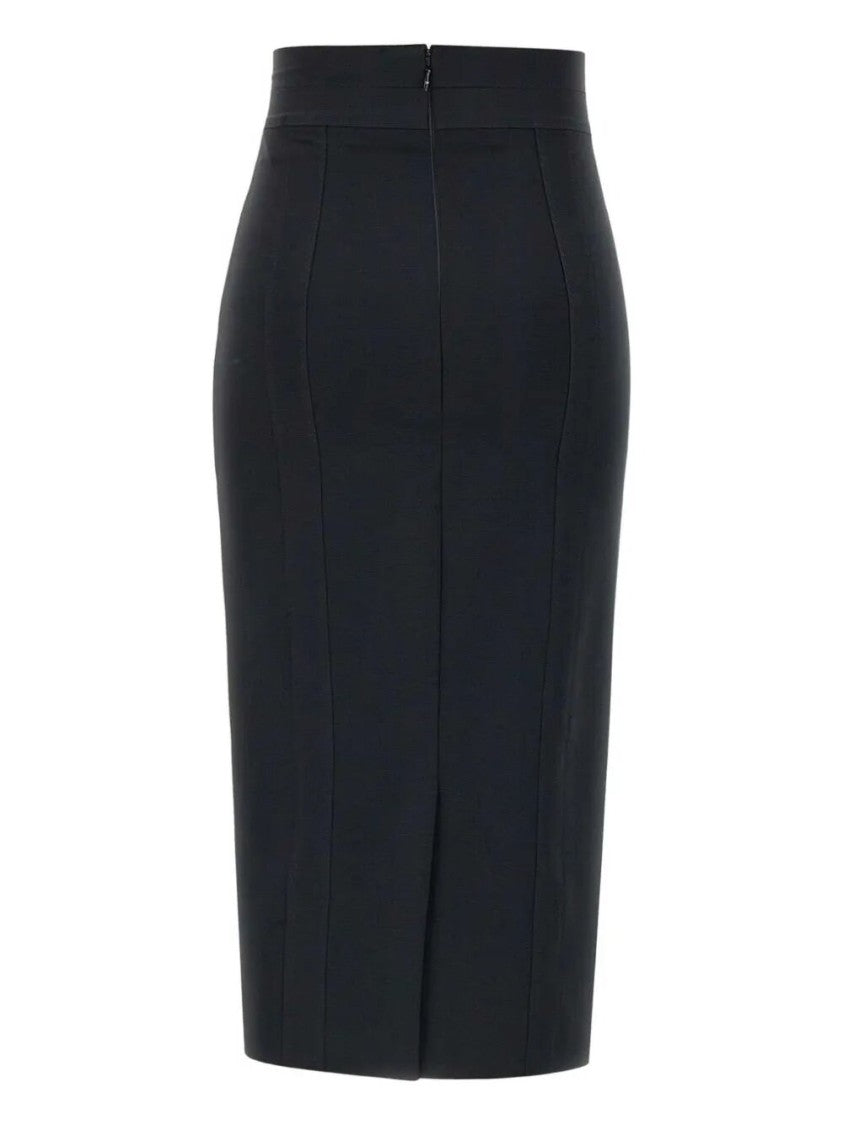 Elisabetta Franchi High-Waisted Black Skirt