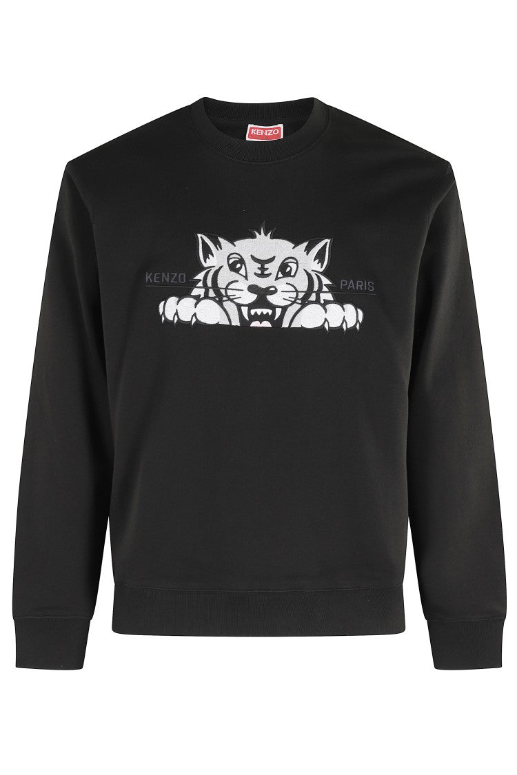Kenzo Happy Tiger Embroidered Sweatshirt