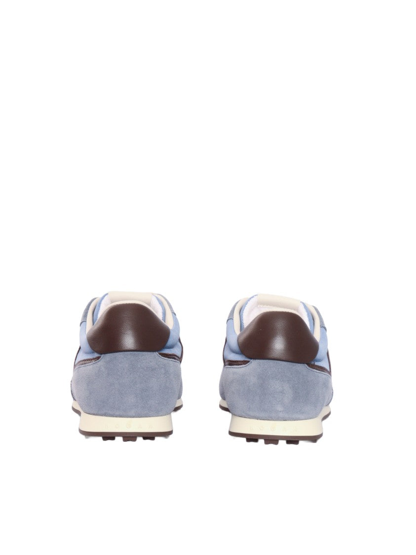 Hogan H699 Light Blue Suede Sneakers