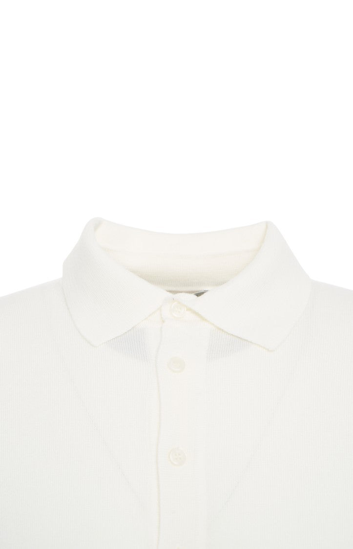 Kangra Knitted Polo With Collar And Button Closure