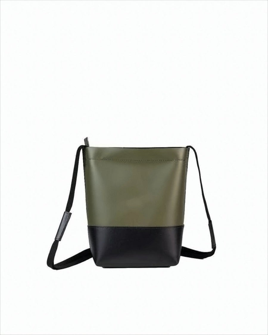 Marni Two-Tone Structured Crossbody Bag With Adjustable Strap