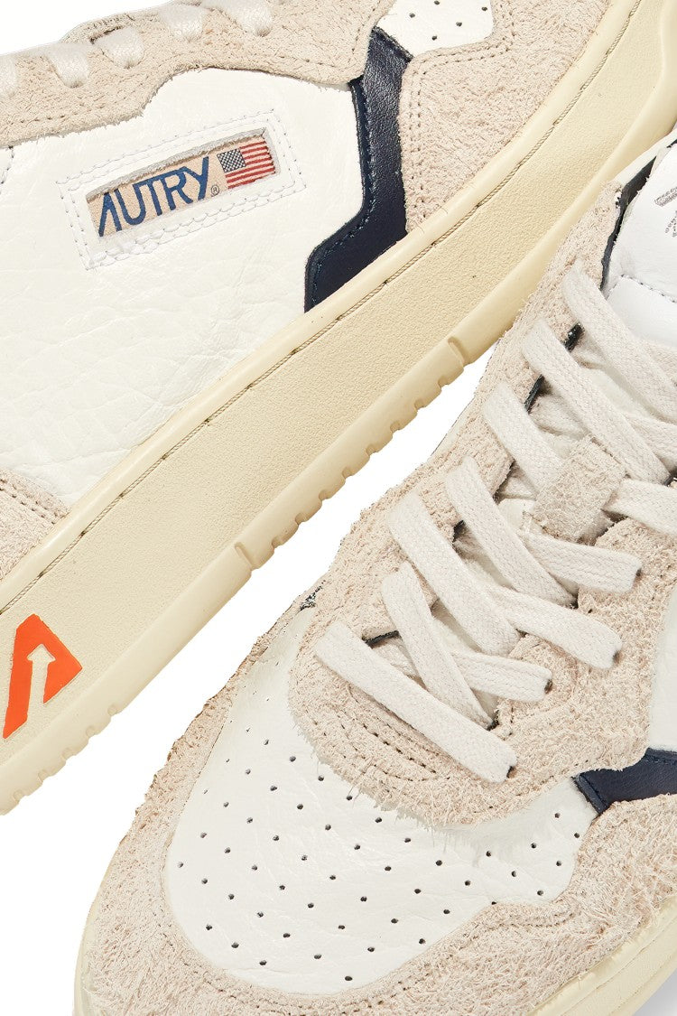 Autry Women’S Medalist Leather Bicolor & Suede Sneakers