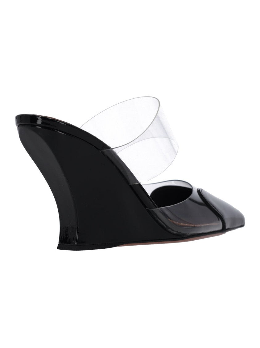 Alaïa Black Le Cœur Heart Wedge Pumps