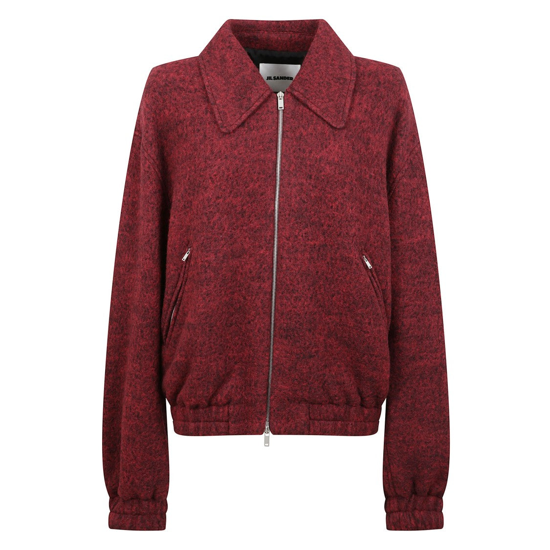 Jil Sander Bouclé Wool Jacket With Zip Closure