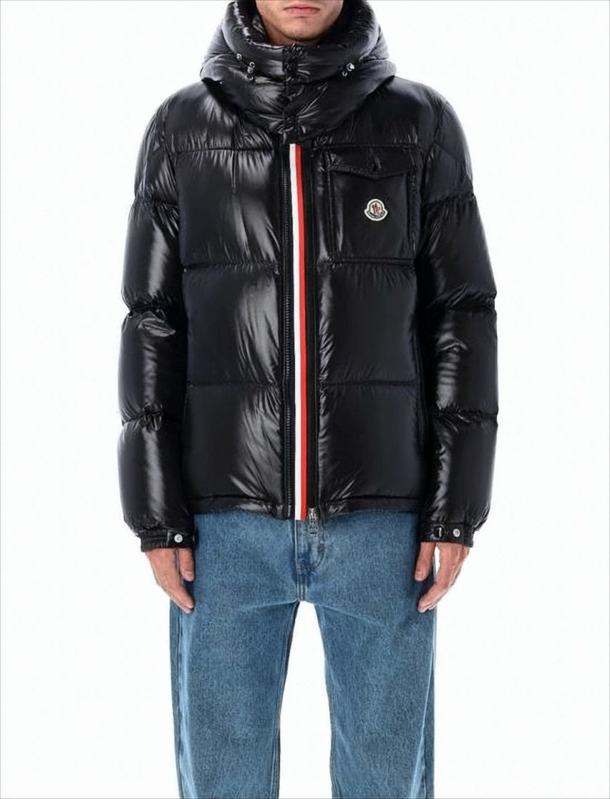 Moncler Quilted Down Jacket With High Collar