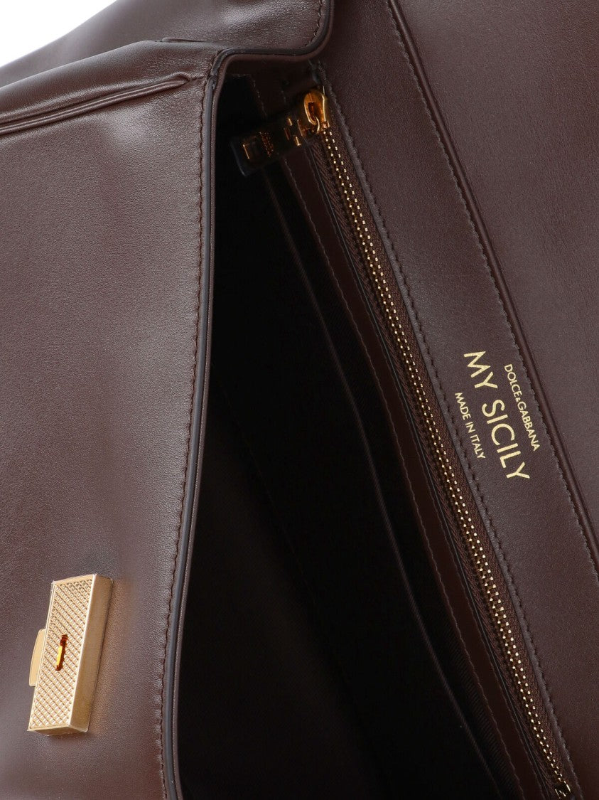 Dolce & Gabbana "My Sicily" Top Handle Bag – Brown