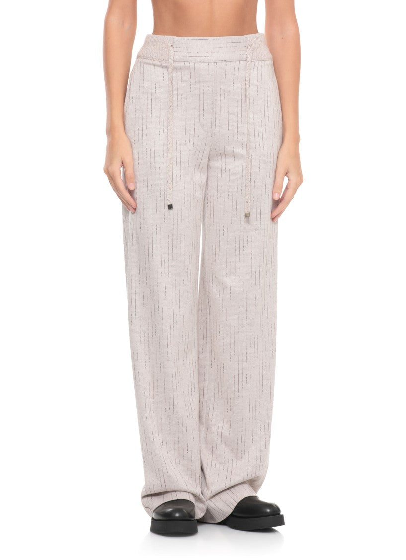 D. Exterior Grey Wool Blend Pants