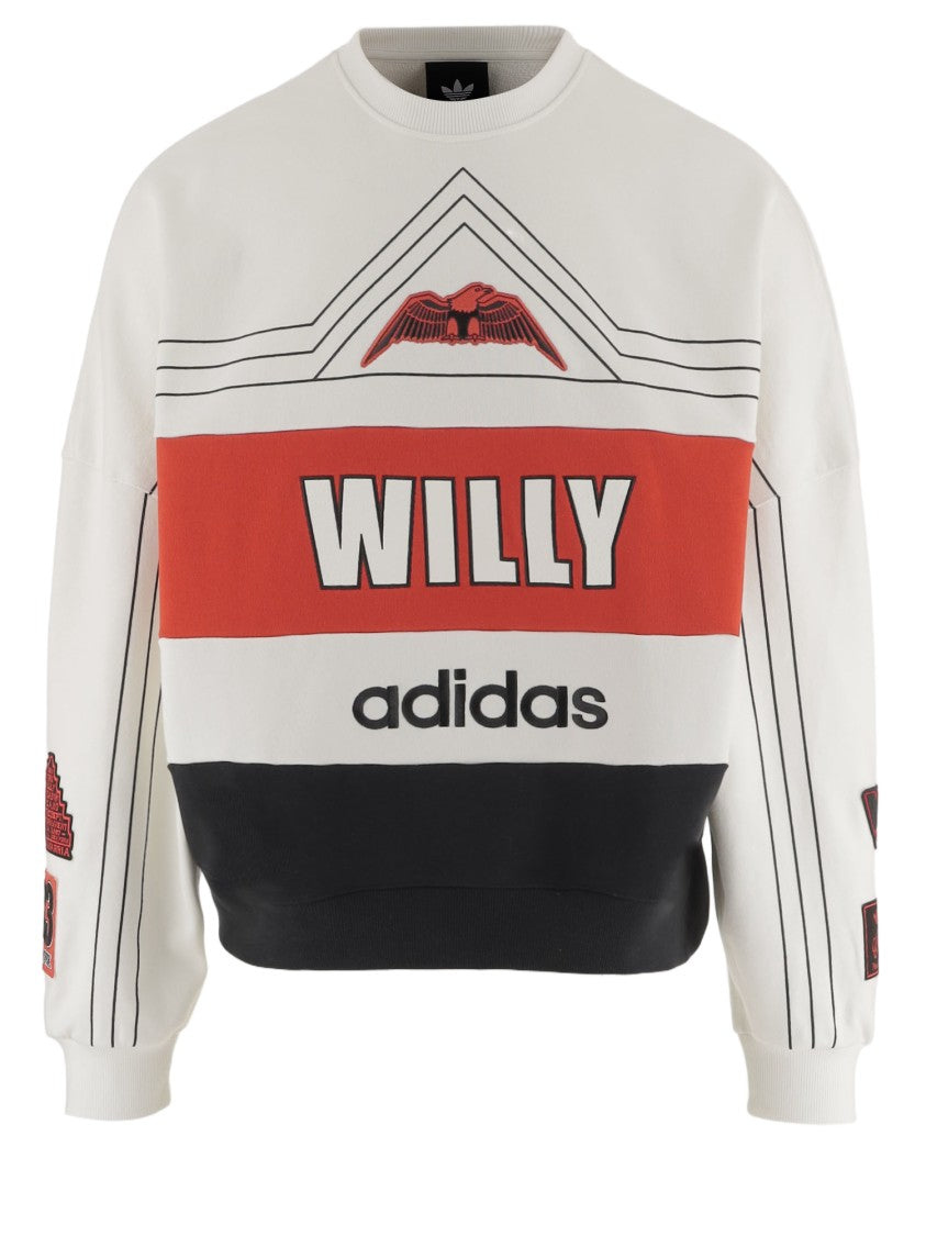 Adidas X Willy Chavarria Graphic Print Cotton Sweatshirt