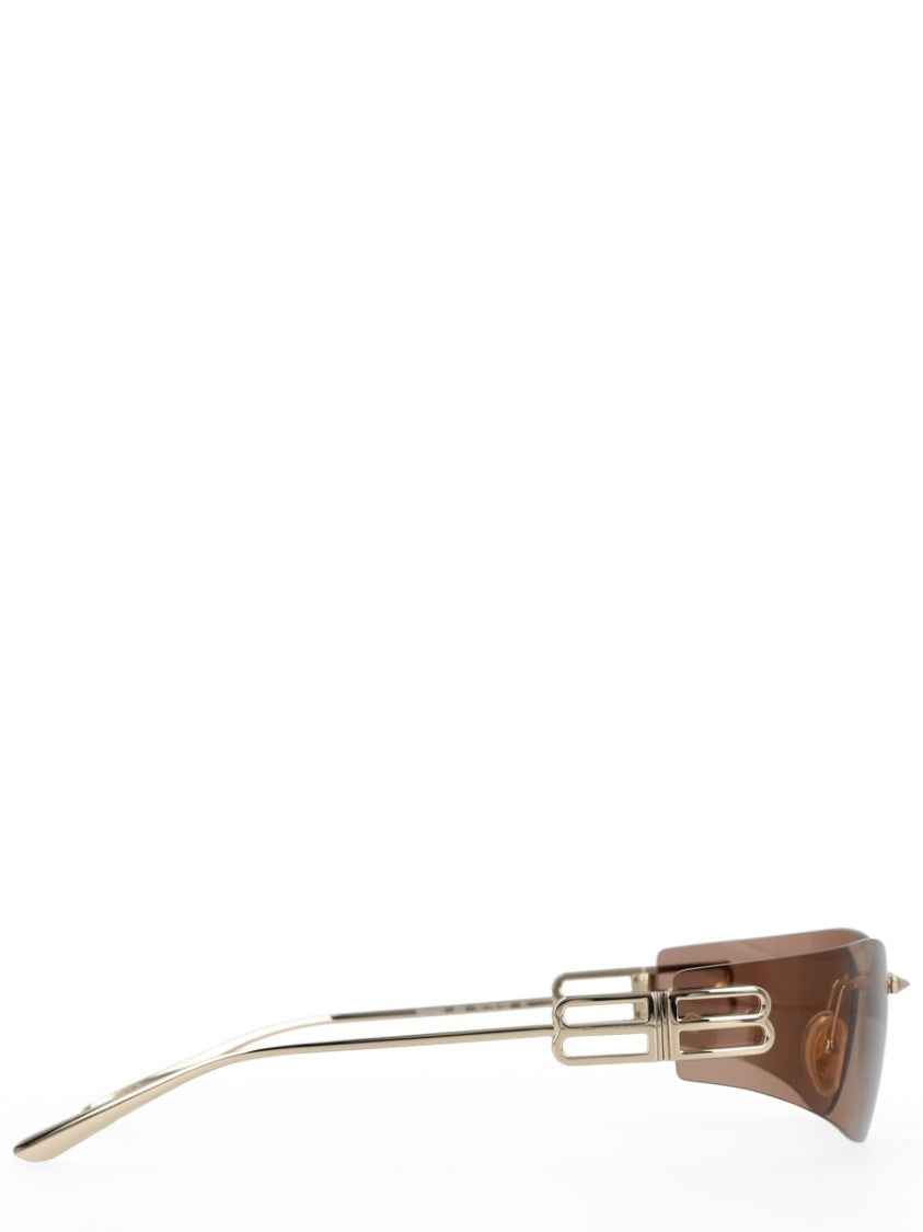 Balenciaga Gossip D-Frame Rimless Metal Sunglasses