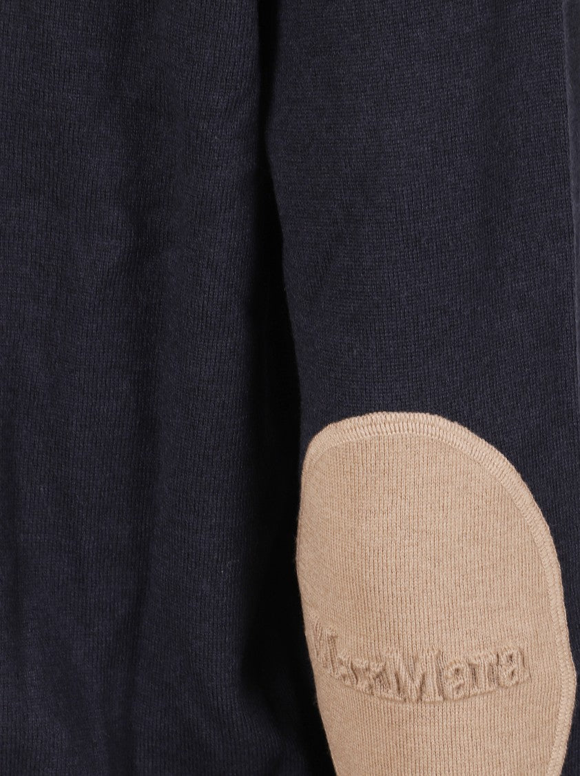 Max Mara Cropped Long-Sleeve Crew Neck Sweater