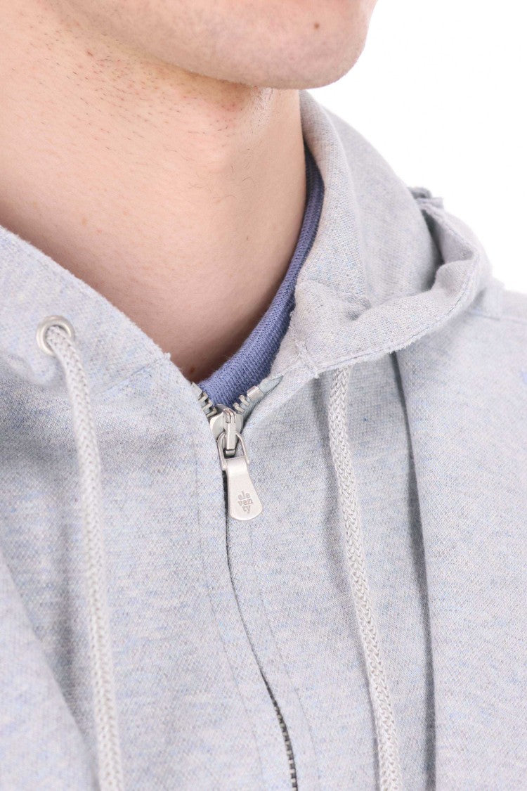 Eleventy Light Blue Raw-Edge Cotton Blazer