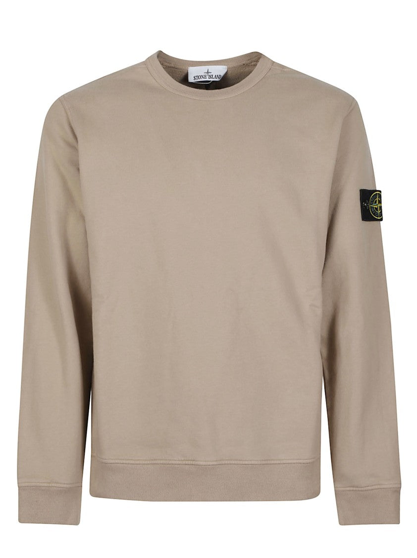 Stone Island Minimalist Sleeve Patch Cotton Sweatshirt