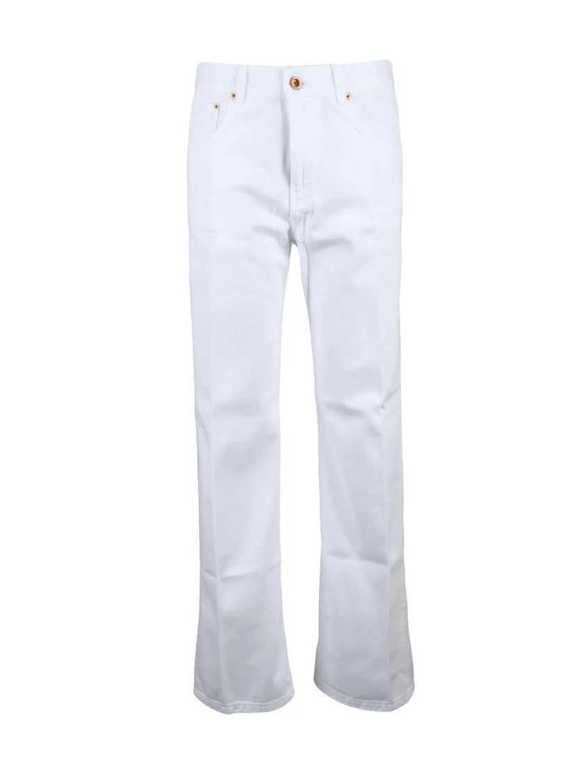 Aspesi White Cotton Jeans
