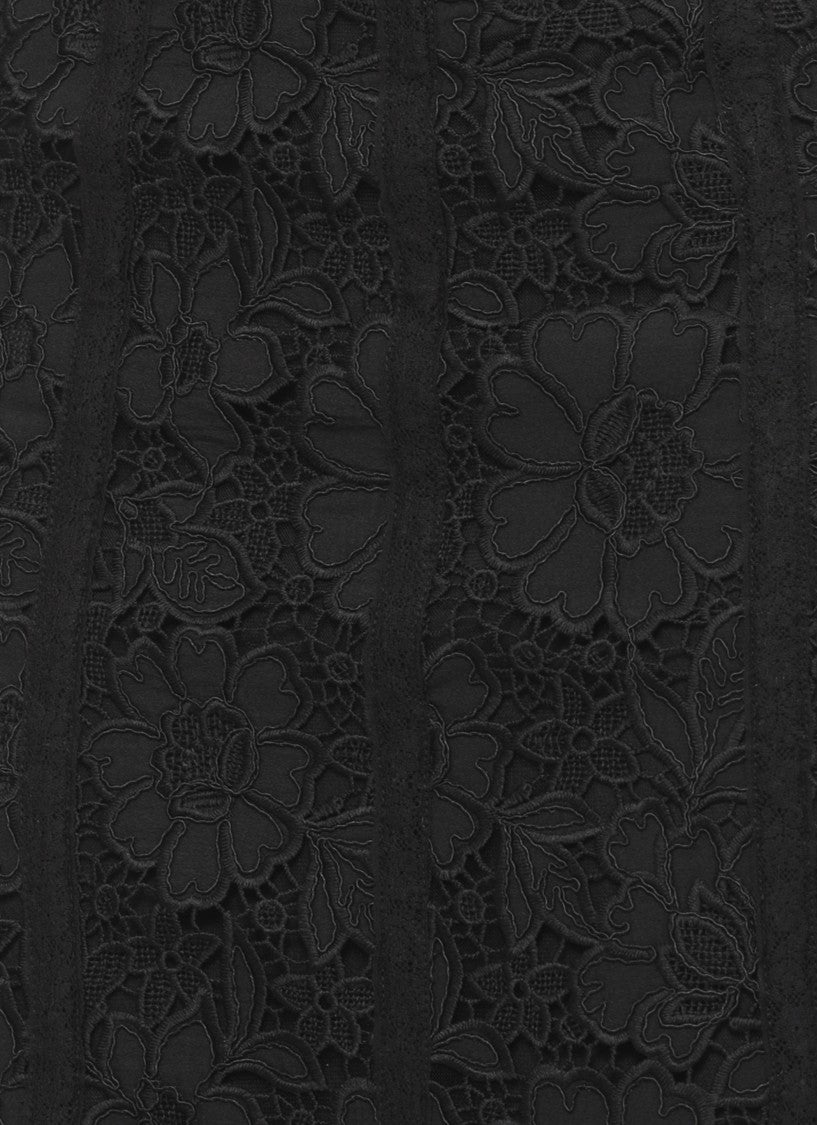 Self-Portrait Mermaid Silhouette Black Floral Lace Self-Portrait Skirt