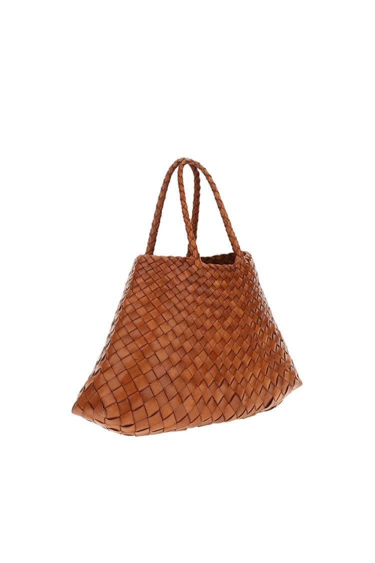 Dragon Diffusion Handwoven Buffalo Calf Leather Tote With Textured Design