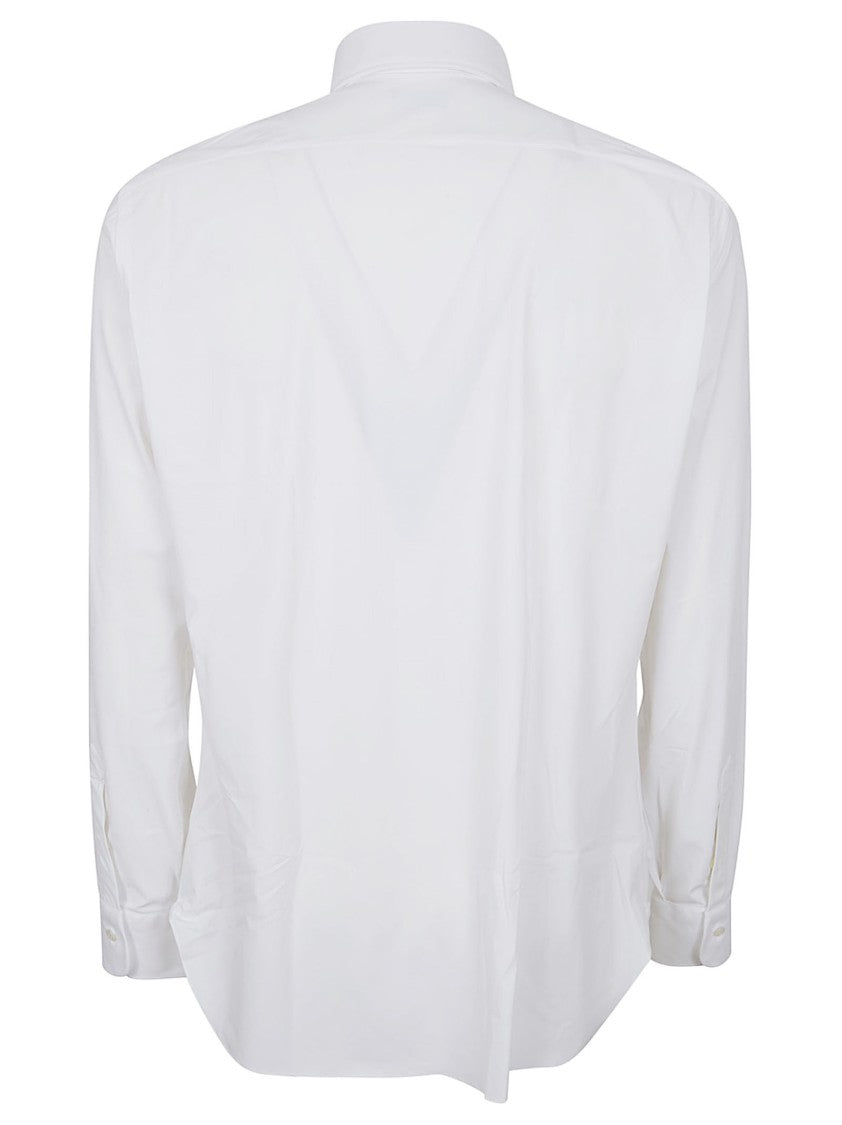 Barba Napoli Stretch Fabric Neck Shirt With Classic Collar