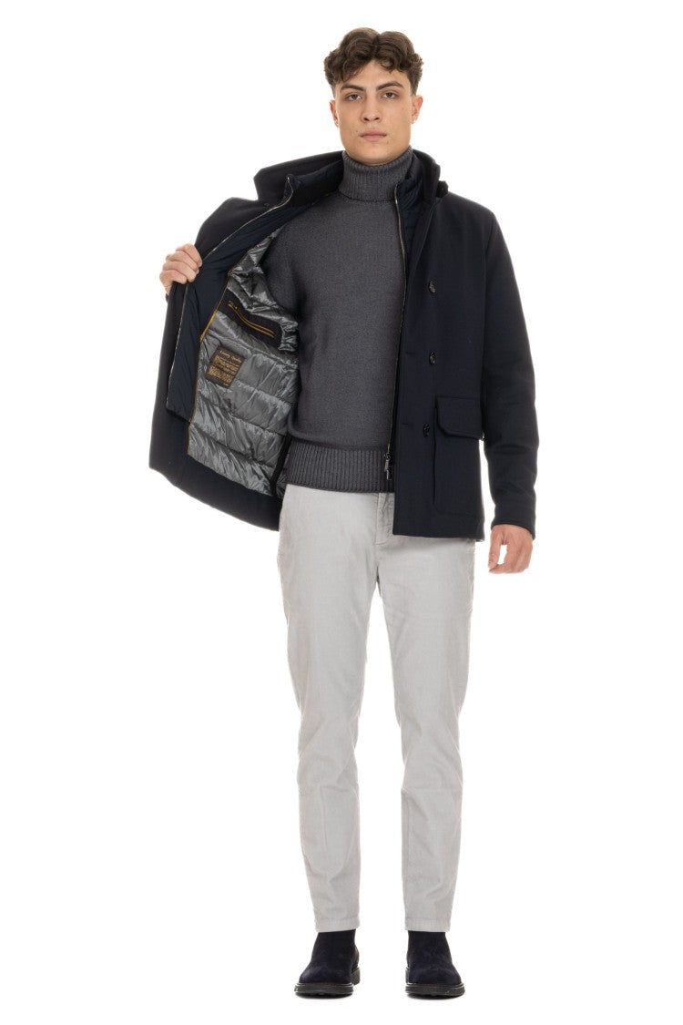Moorer Padded Peacoat Model Bas-Tz